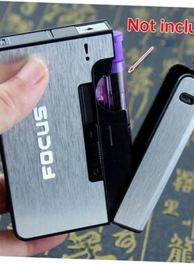 Portable Automatic Cigarette Case Boxes Not Lighter Men Gift