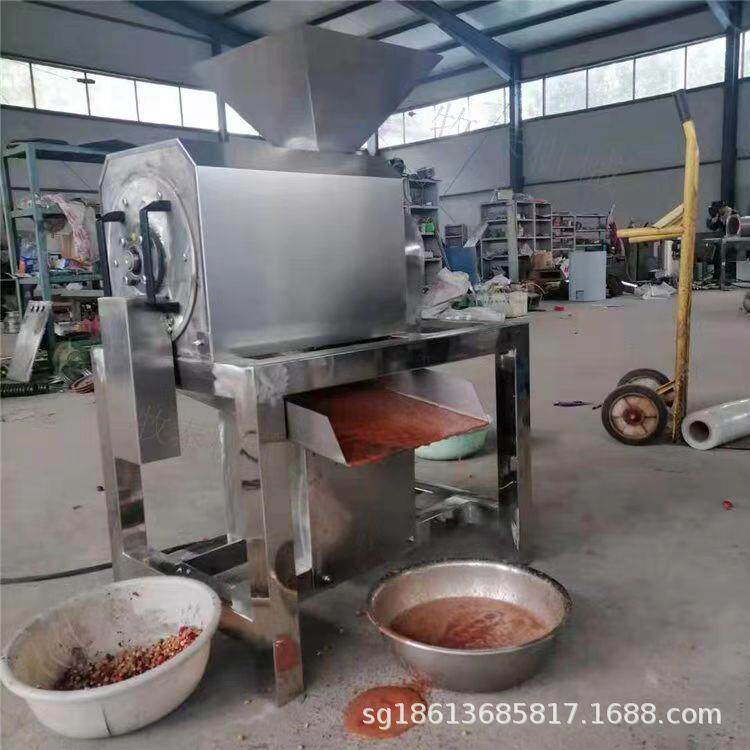 单道大型果蔬打浆机 卧式不锈钢紫薯 番茄 草莓胡萝卜浆渣分离机