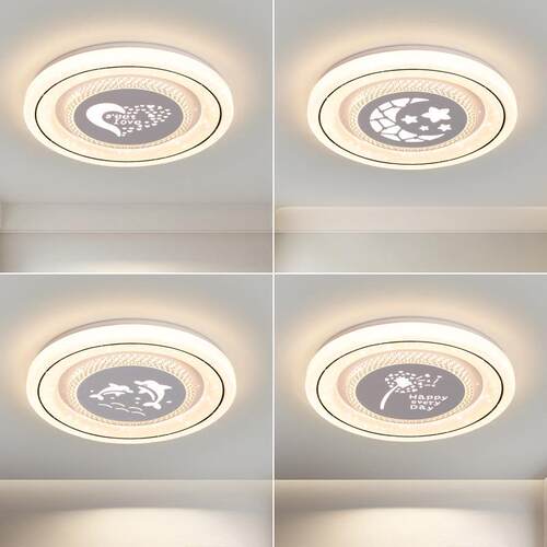 卧室灯吸顶灯现代简约led主卧灯2024年新款网红水晶书房房间灯具