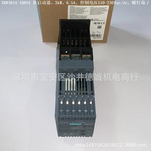控制电压 3kW 3RW3014 软启动器 200 480Vac 1BB04 24Vac