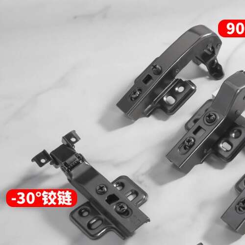 特殊铝框玻璃铰链正45度负30斜角门180大角度165转角90异形合页柜