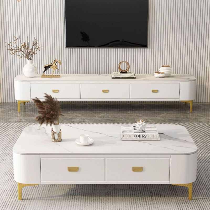 茶几家用客厅组合茶几电视柜免安装整装茶几带抽屉小户型软包茶几