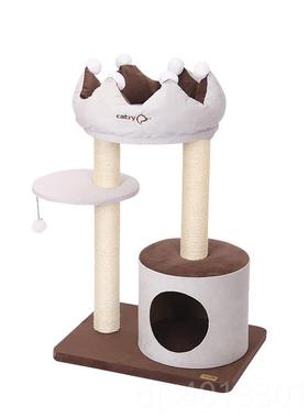 高档catr凯瑞 y网红皇冠猫爬架猫实木复合麻柱窝猫树猫抓板猫咪剑