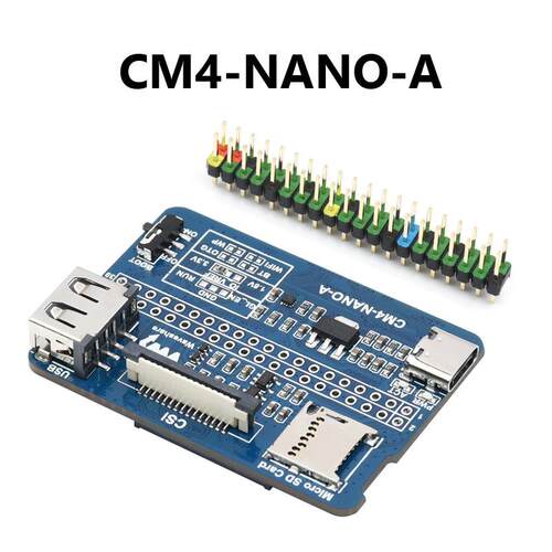 树莓派CM4/CM5 超迷你扩展板CM4 IO Board CM4-NANO-A/B/C