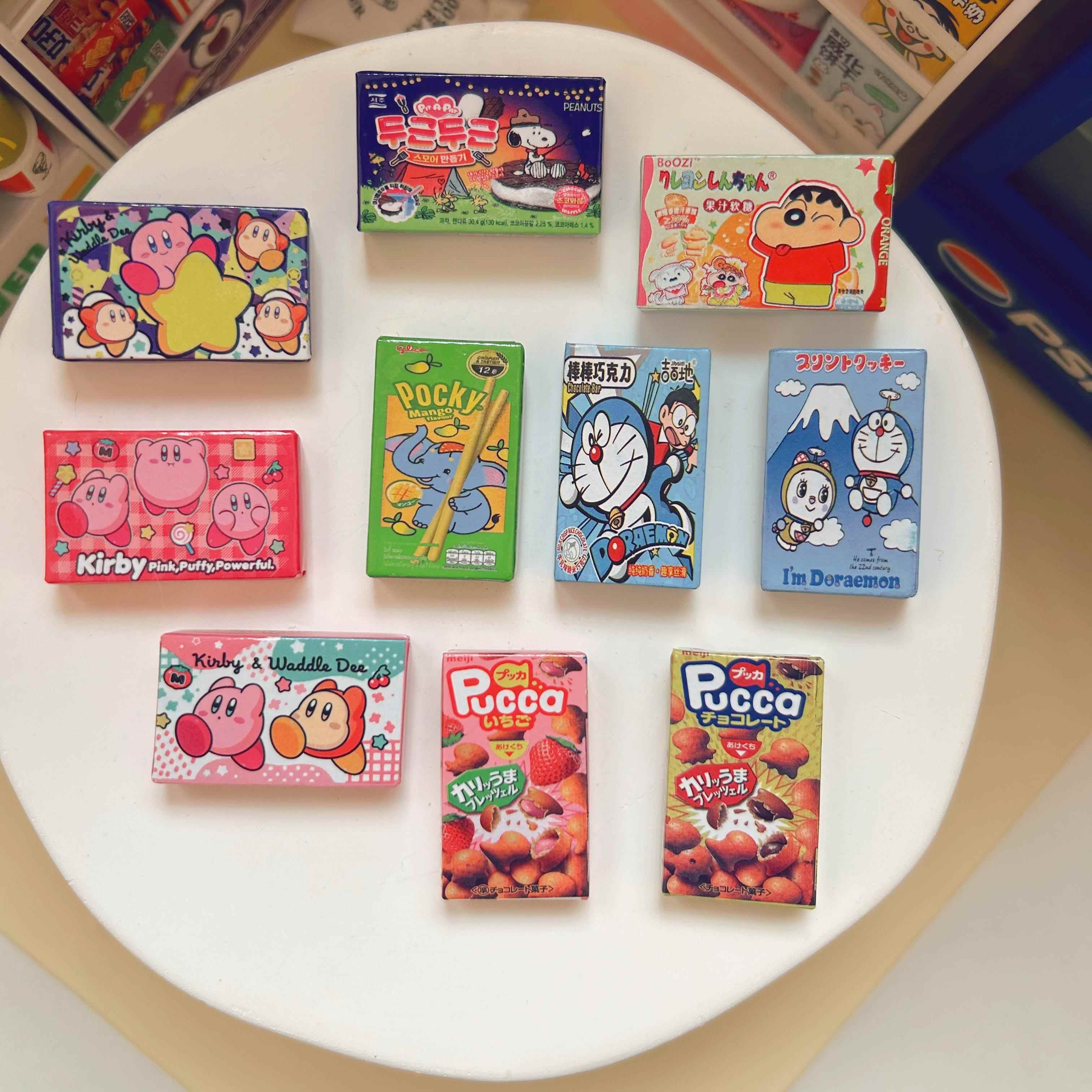 仿真零食盒便利店微缩食玩摆件DIY模型模拟超市Dollhouse娃娃屋