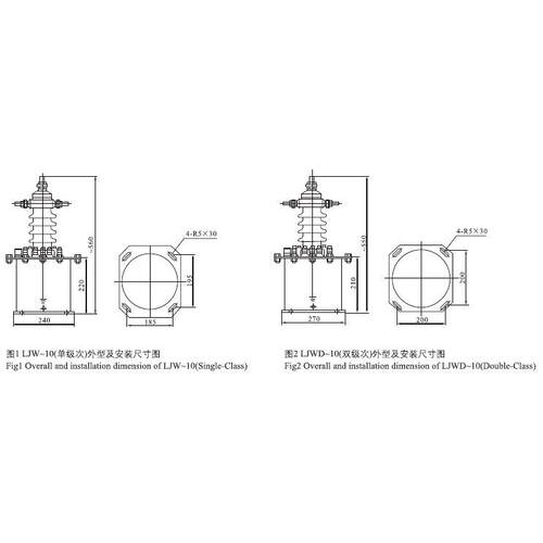 永上 电流互感器LJWD-35电流比75/5 油浸互感器 户外互感器