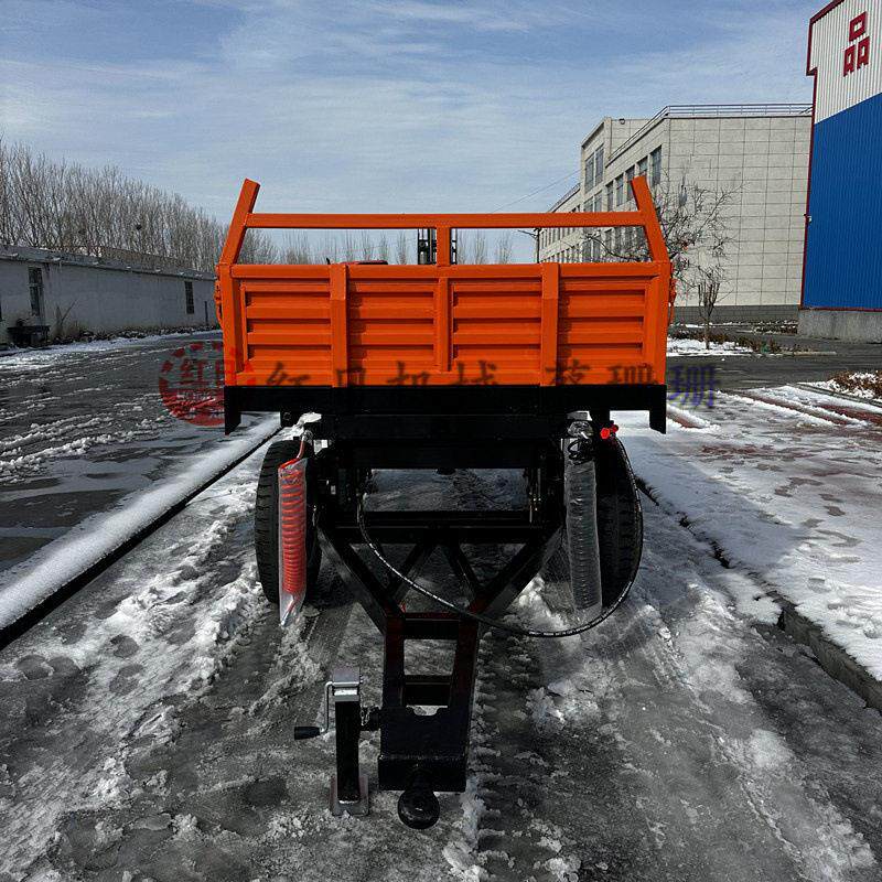 德州拖车5吨牵引车斗拖斗农用装载运输自卸拖车粮食甘蔗运输车