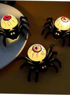 Halloween Decorations LED Candle Light Plastic Spider Skull