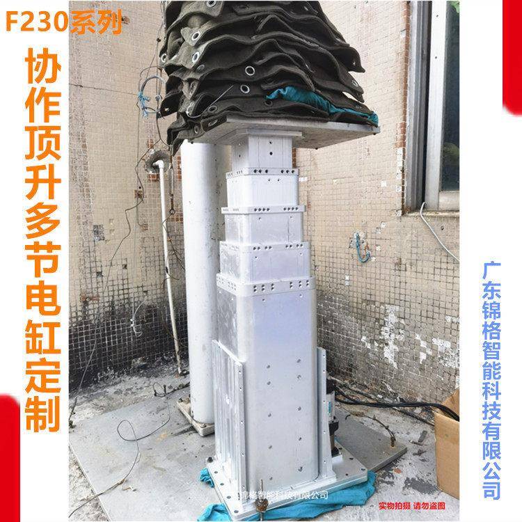 定制多节行程电动推杆F5-230方形伺服电动缸滚珠丝杆升降立柱48v
