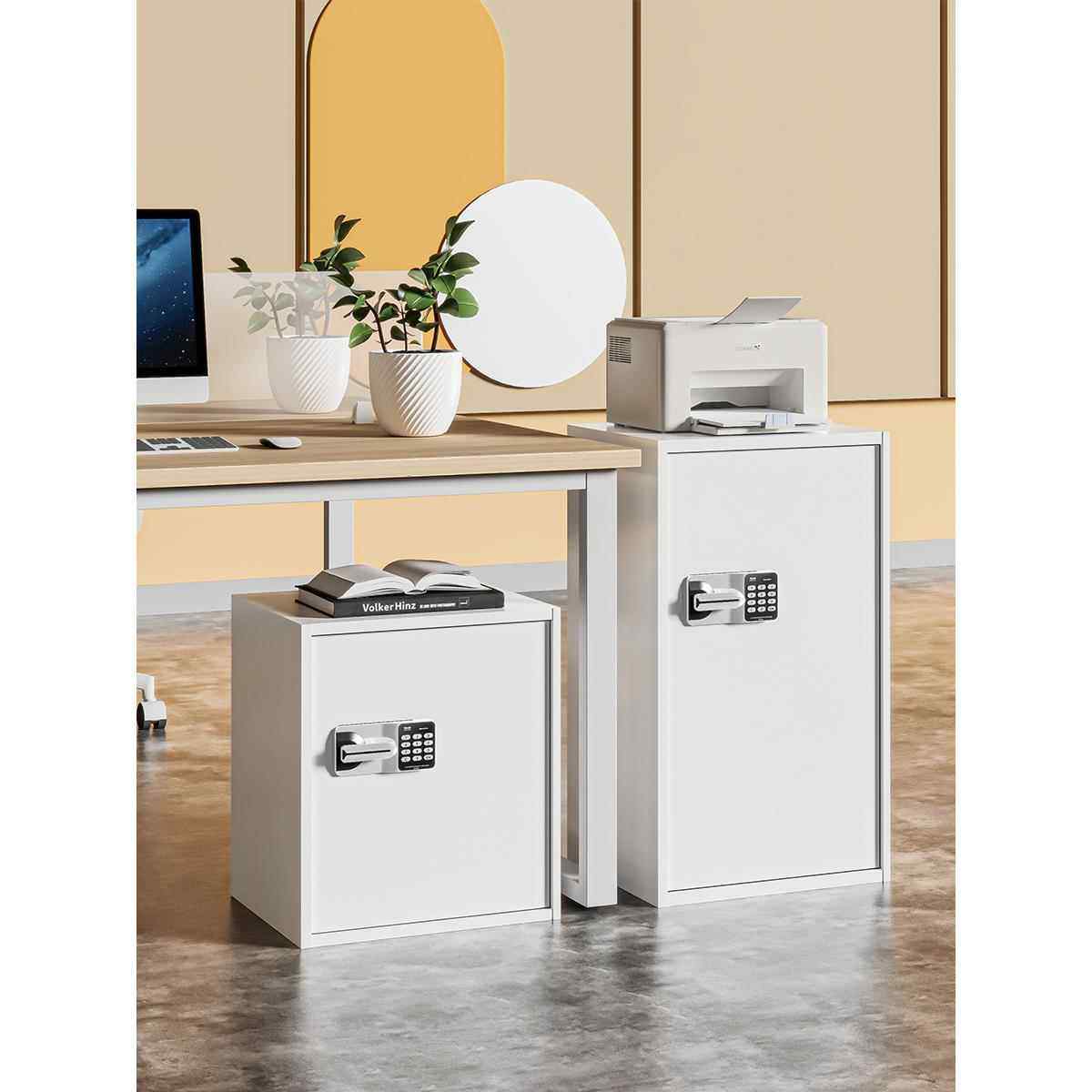 单门保密柜密码锁文件柜办公室资料档案储物柜铁皮矮柜指纹保险柜