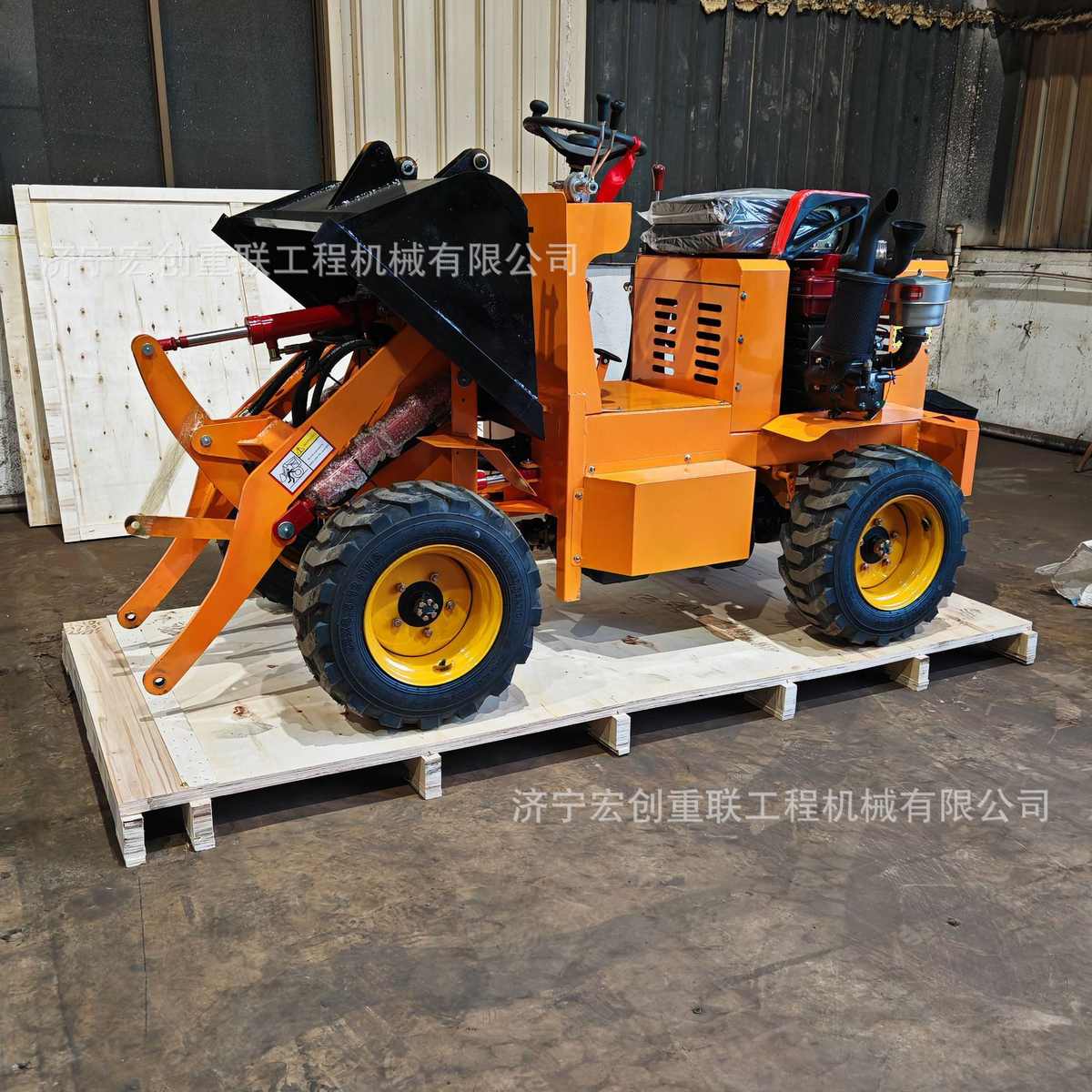 四驱柴油电动小型装载机 建筑工程垃圾清理小铲车 外贸小铲车厂家