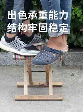 拆叠小凳子凳纯手工收折小板凳超矮实木马甲折叠凳便携瞎掰凳