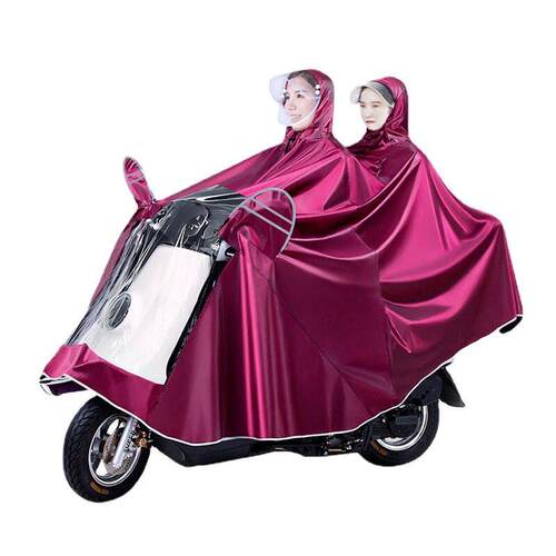 Hot Sale Raincoat e-bike two-man motorcycle raincoat one-man