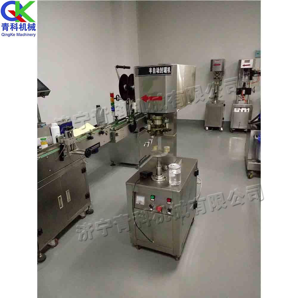 小型铝罐电动压罐机茶叶罐封口包装机饮料食品厂台式封罐压边机