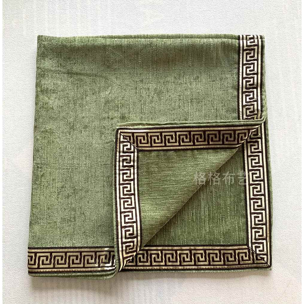 正品雪尼尔黑色绒布布塔罗桌布加厚罗牌塔桌布镶边纯复色古绒背景