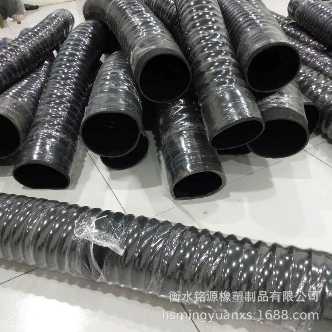 橡胶伸缩胶管钢丝骨架排水胶管桥梁排水橡胶管大口径橡胶伸缩风管