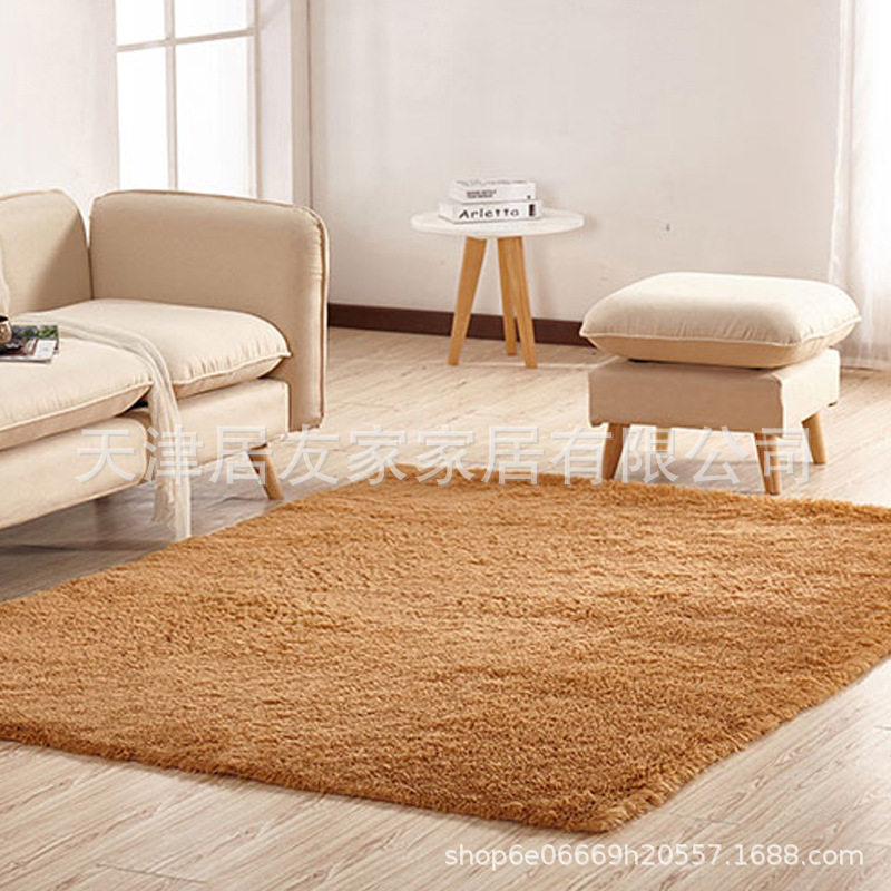 北欧ins风丝毛少女卧室床边地毯长毛绒家用客厅沙发房间脚垫地毯,居家布艺,地毯,淘宝优惠券,粉丝福利购,淘宝优惠卷