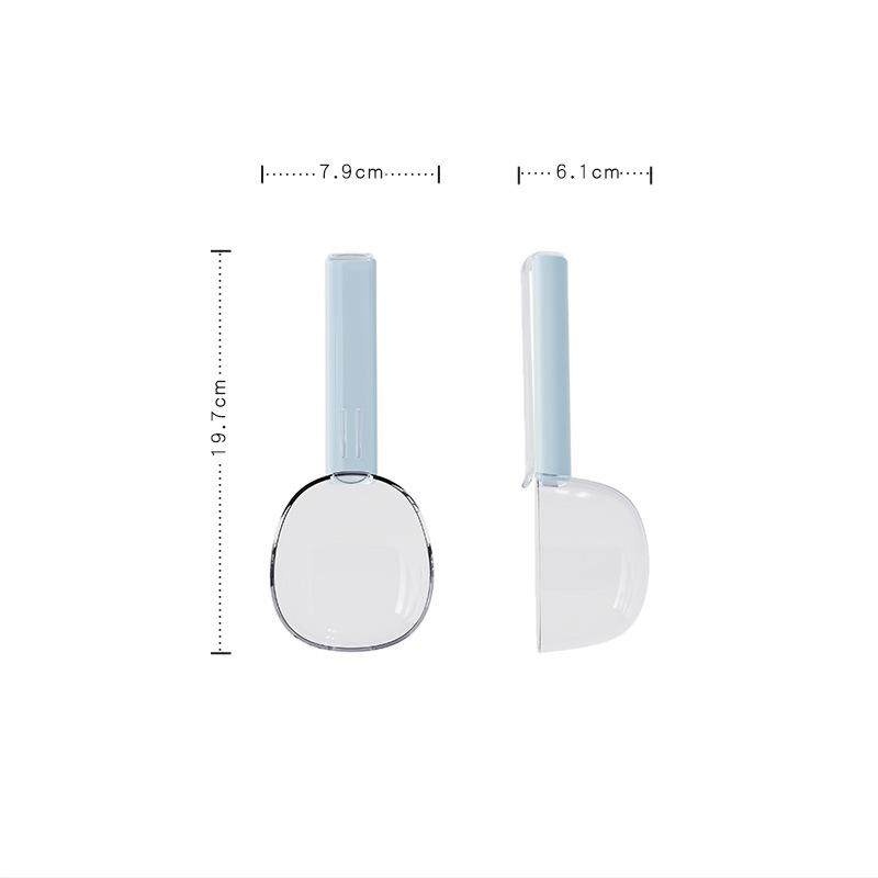 舀米勺塑料长柄大容量挖面粉奶粉米粉勺子米面舀猫粮带封口夹创意,餐饮具,调羹/饭勺,淘宝优惠券,粉丝福利购,淘宝优惠卷