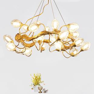 全铜后现代吊灯设计师魔豆分子餐厅别墅酒店样板房展厅工程吊灯