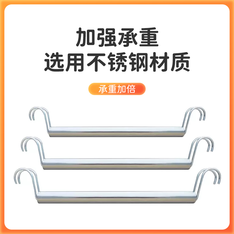 不锈钢挂衣杆配件开放式衣柜挂衣架衣架收纳架子货架专用防尘帘