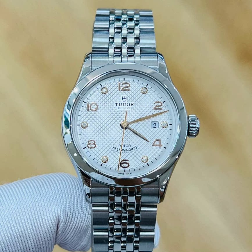新款98新帝舵1926系列精钢自动机械手表28MM金针女表91350-0003