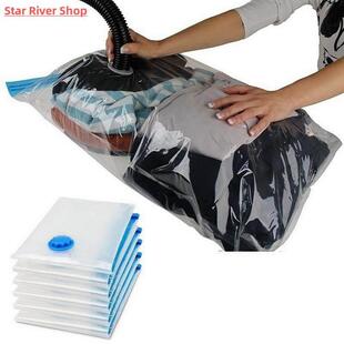 Storage Bag Vacuum Clo Organizer Transparent Home Convenient