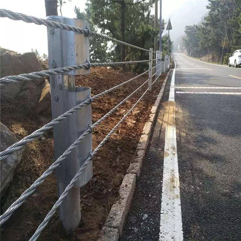 乡景区钢丝缆绳护栏温州桥锈梁公路安绳索护栏全不村钢304护绳防