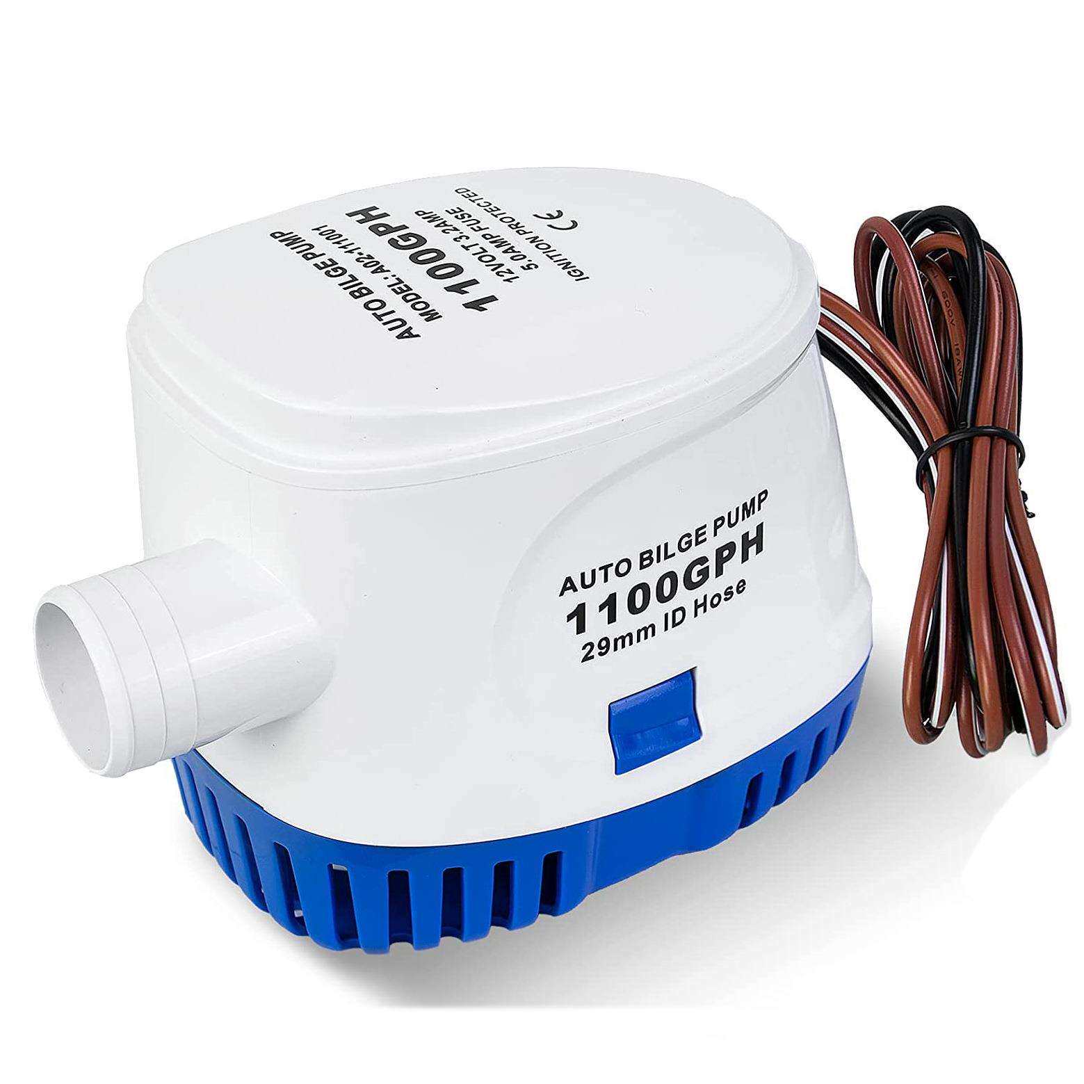 爆款12V24V游艇泵自动舱底泵全自动潜水泵船用智能排水泵 11