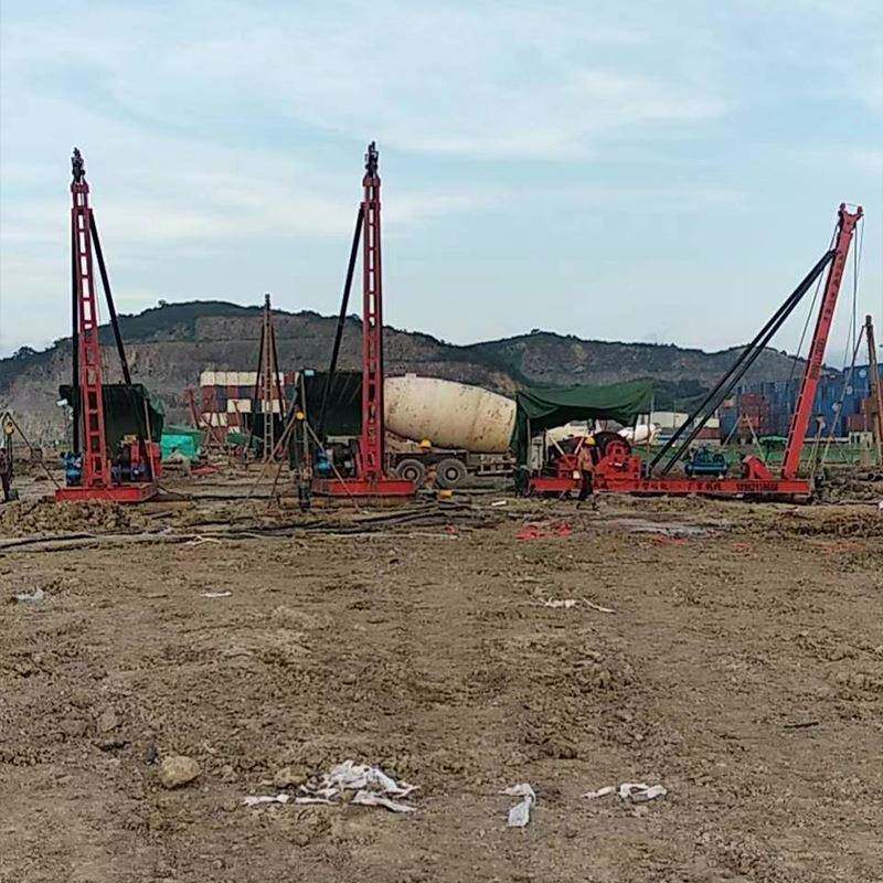 冲击钻机出口冲孔打桩机全套设备萨尔瓦多施工
