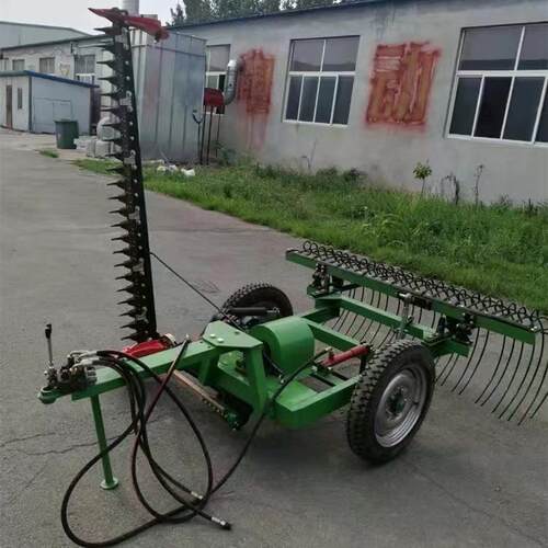 四轮牵引带轮往复式割草机苜蓿薄荷收割机牧草收割机割草机