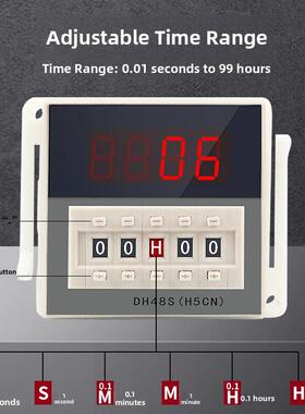 出厂价格直销Dh48S-1Z数字显示时间继电器定时器与暂停清除零接触