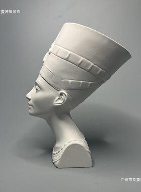 纳芙蒂半身像古及蒂物馆复刻石膏TRB像雕埃塑家博居软装桌面摆件