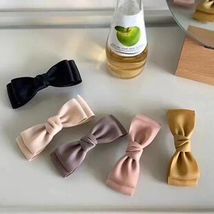 Korean Fashion Bow Spring Hair Clips Elegant Headwear Girls