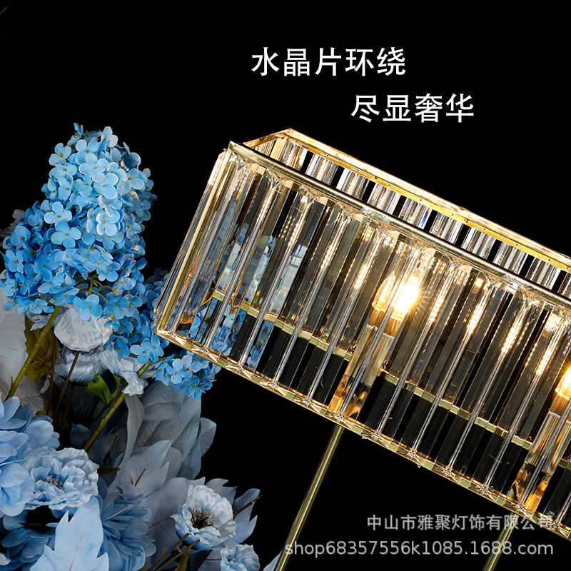 婚庆铁装饰欧式摆件艺花架水晶金色新款插花婚礼批发器条道具电镀