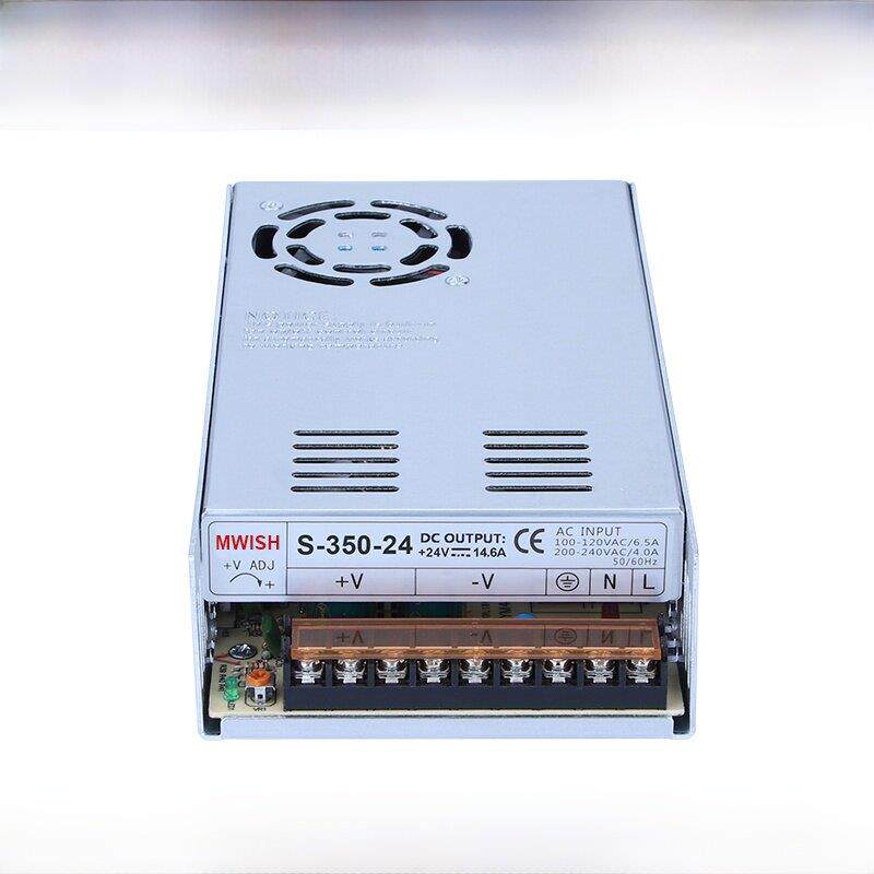 明伟S-350W500W800W1000W大功率24V开关电源盒220转12V36伏48v20A