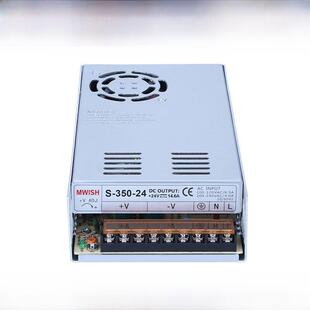 明伟S-350W500W800W1000W大功率24V开关电源盒220转12V36伏48v20A