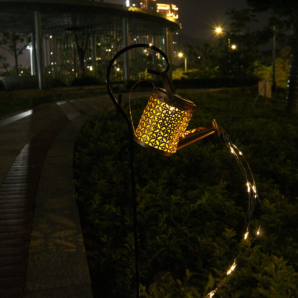 亚马逊太阳能铁艺景观庭院灯饰
