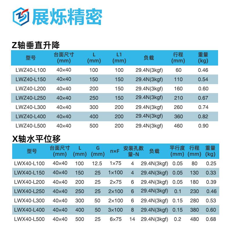 X/Z轴尾手动直升降台精密LWX40L微调光学滑位移平台齿轮齿垂条燕
