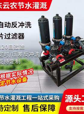 全自动反冲洗叠片过滤器农业灌溉水肥一体化碟片过滤设备自清洗