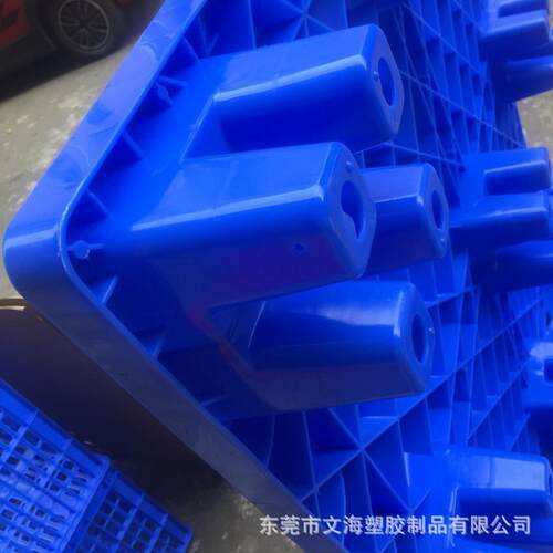 加厚1111网格九脚塑料托盘蓝色塑料卡板叉车托板仓库垫板塑胶卡板
