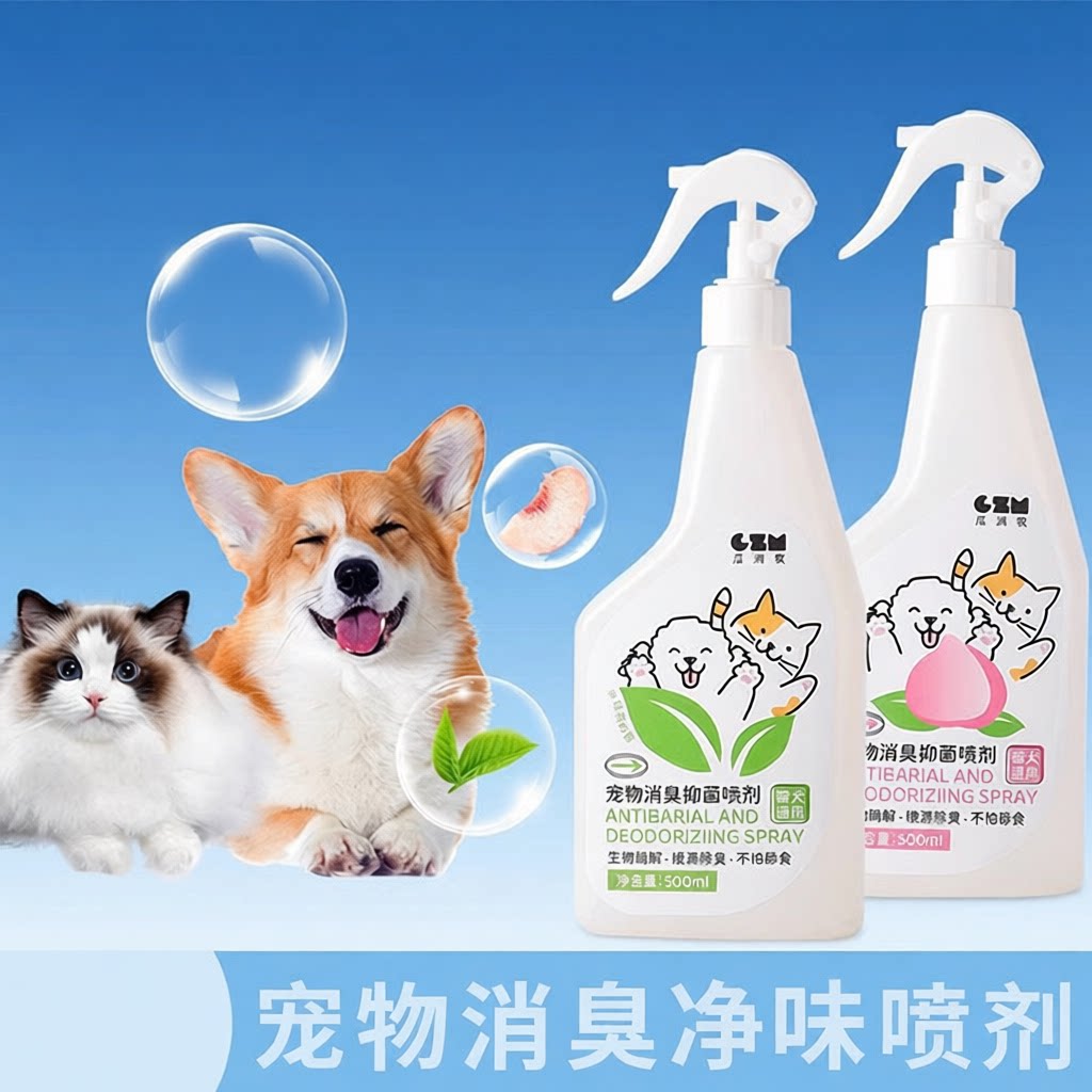 除臭剂宠物除臭溶解猫咪除菌剂