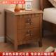 40CM实木带锁床头柜卧室家用窄边柜轻奢简约现代床边储物柜