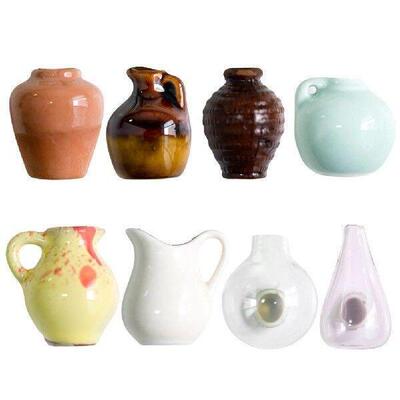Mini Vase Magnets DIY Ceramics Vase Fridge Magnet