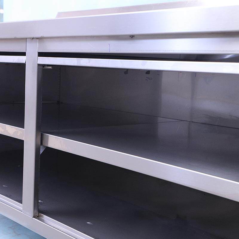 直供加厚QLC锈钢单通不荷台柜工包作台家用桌子打案板打荷台整理