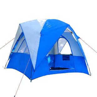 户外野营2人双人双层透气遮阳防雨公园休闲露营帐篷Tent 厂家定制