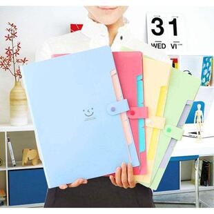 punched folder A4 paper binder ring file活页文件夹5 floors