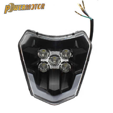 KTM EXC XC通用前大灯越野摩托车灯LED日间行车灯照明灯大灯灯芯