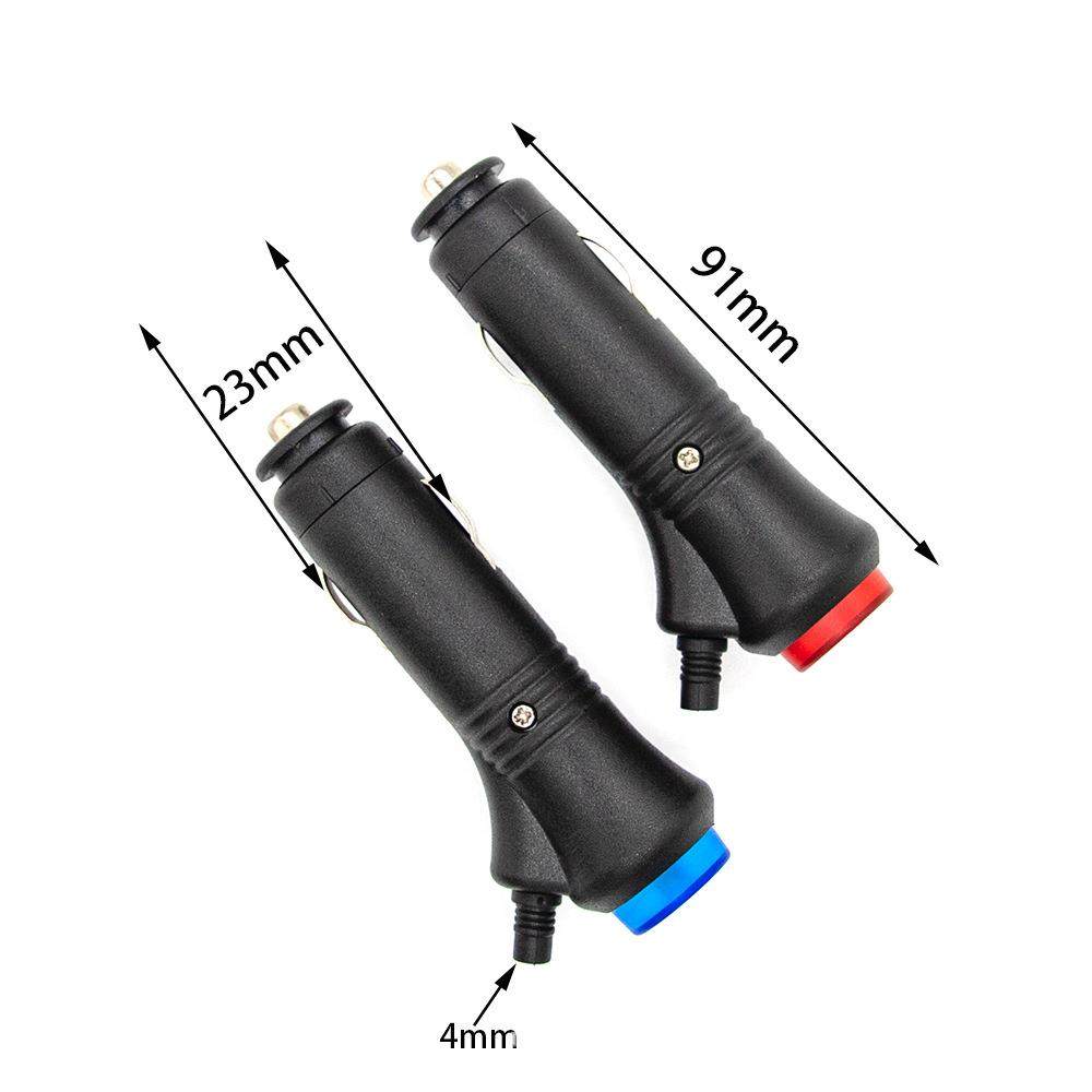 汽车点烟器插头带开关 12V点烟器插头 红尾点烟器插头