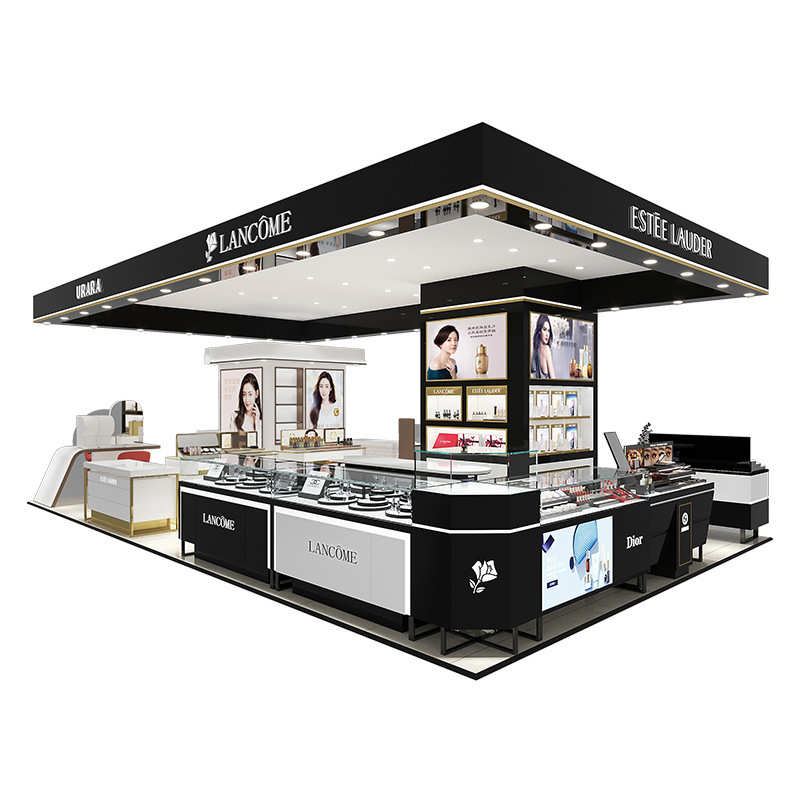 合源展柜整店设计可加印LOGO经营部展示台多层烤漆灯带产品陈列柜