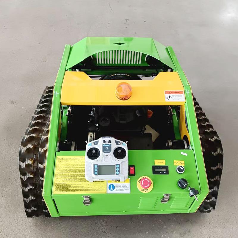 遥控农用剪Mowing robot工厂 unmannedsnowplow防滑履带铲雪机